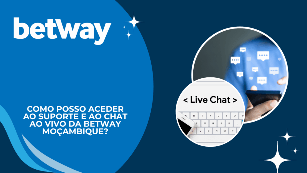 Como posso aceder ao suporte e ao chat ao vivo da Betway Moçambique?