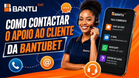 Como contactar o apoio ao cliente da BantuBet em Moçambique