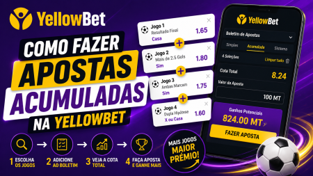 Como fazer apostas acumuladas na YellowBet