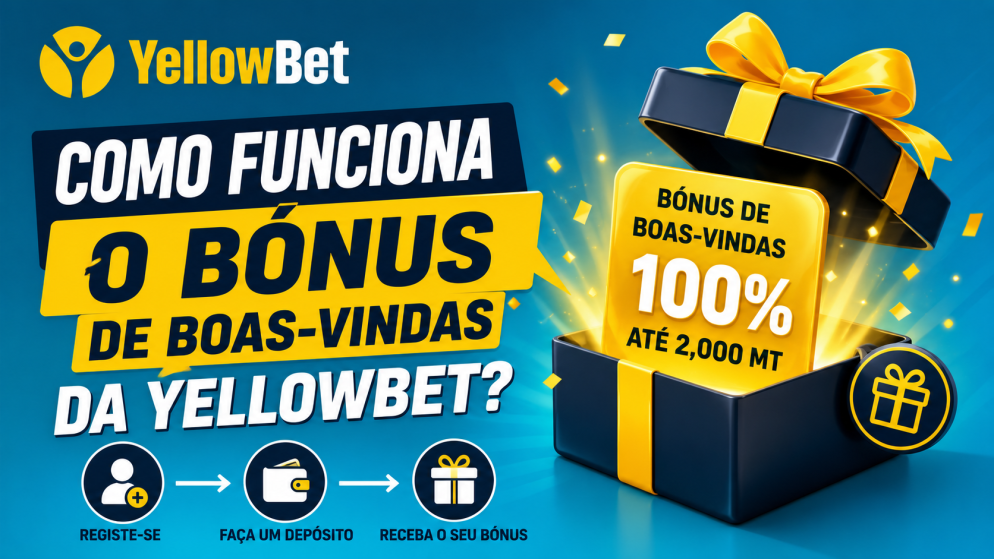 Como funciona o bónus de boas-vindas da YellowBet?