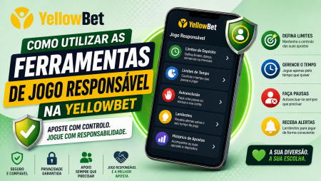 Como utilizar as ferramentas de jogo responsável na YellowBet