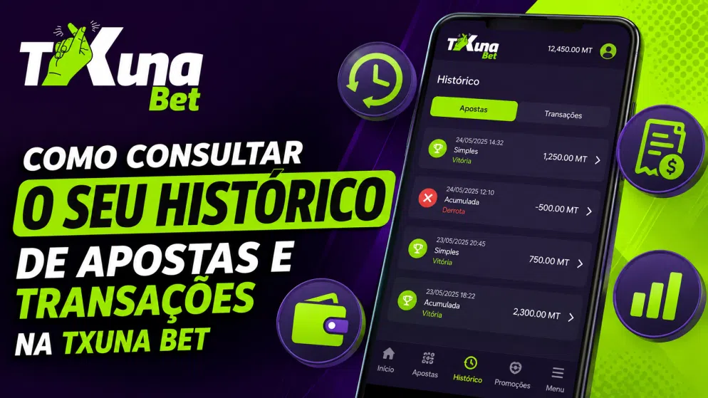 Como consultar o seu histórico de apostas e transações na Txuna Bet